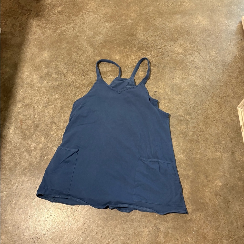 Athletic dress with Pockets and built in shorts